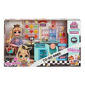 LOL Surprise OMG To-Go Diner Playset with 45+ Surprises and Exclusive Fashion Doll