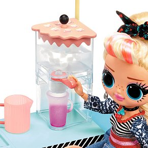 LOL Surprise OMG To-Go Diner Playset with 45+ Surprises and Exclusive Fashion Doll