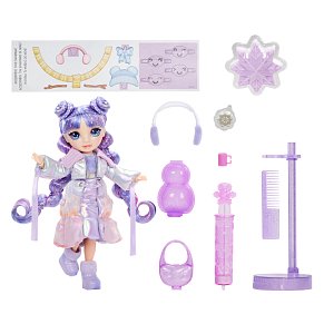 Rainbow High Winter Wonderland Violet Doll with Magic Snow & Snowman Kit