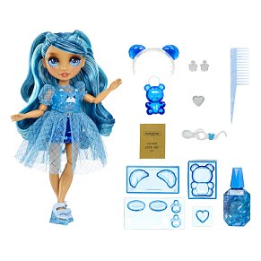Rainbow High Creative Crystals Skyler – 11” Blue Fashion Doll with DIY Crystal Accessory Kit