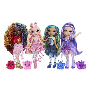 Rainbow High Rainbow Shimmers Violet Doll with Slime Kit & Pet Squirrel