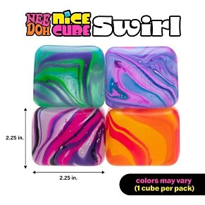 NeeDoh Nice Cube Swirl Squishy Stress Toy