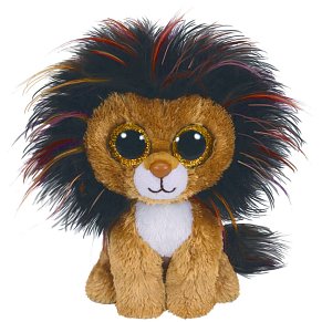 TY Beanie Boos Ramsey Plush Lion Unicorn Brown 15cm