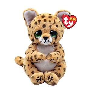 TY Beannie Bellies Lloyd Plush Leopard Tan 15cm