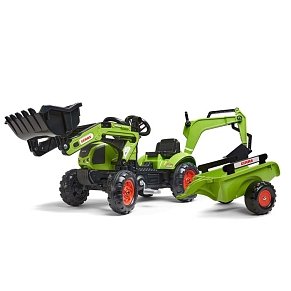 FALK Claas backhoe Τρακτέρ με Εκσκαφέα και Καρότσα