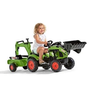 FALK Claas backhoe Τρακτέρ με Εκσκαφέα και Καρότσα