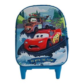 Σχολική Τσάντα Τρόλεϊ Νηπιαγωγείου Trolley 3D Cars