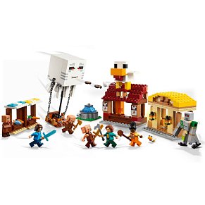 LEGO Minecraft Η Επίθεση στο Χωριό με το Μπαλόνι Ghast 21273 (555 Τεμάχια)