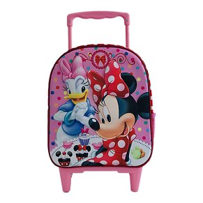 Σχολική Τσάντα Τρόλεϊ Νηπιαγωγείου Trolley 3D Minnie