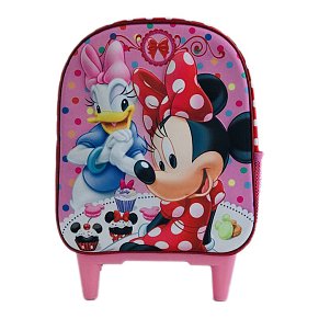 Σχολική Τσάντα Τρόλεϊ Νηπιαγωγείου Trolley 3D Minnie