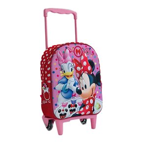 Σχολική Τσάντα Τρόλεϊ Νηπιαγωγείου Trolley 3D Minnie