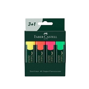 Faber Castell Highlighter 3+1 pack