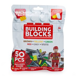Σακουλάκι Block Tech Building Blocks 50τεμ. Κόκκινο