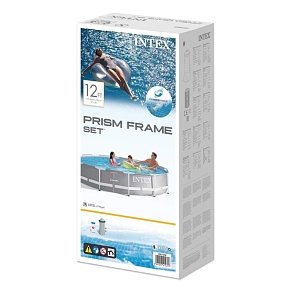 Intex Prism Frame Πισίνα 366x76εκ με Αντλία Φίλτρου