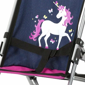 Dolls Pram Buggy with Unicorn