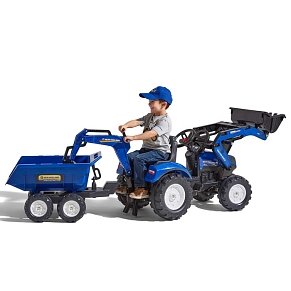 FALK New Holland backhoe Τρακτέρ με Εκσκαφέα and Maxi tilt Καρότσα