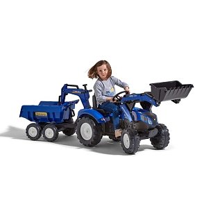 FALK New Holland backhoe Τρακτέρ με Εκσκαφέα and Maxi tilt Καρότσα