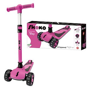 Shoko Παιδικό Πατίνι X-Speed Με 3 Ρόδες Σε Ροζ Χρώμα Για 4+ Χρονών