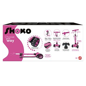 Shoko Παιδικό Πατίνι X-Speed Με 3 Ρόδες Σε Ροζ Χρώμα Για 4+ Χρονών