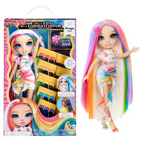 Rainbow High Hair Chalk & Style Κούκλα Amaya με Σετ Χρωματισμού Μαλλιών – 28cm