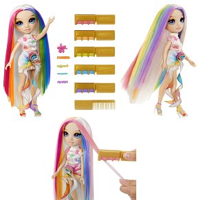 Rainbow High Hair Chalk & Style Κούκλα Amaya με Σετ Χρωματισμού Μαλλιών – 28cm