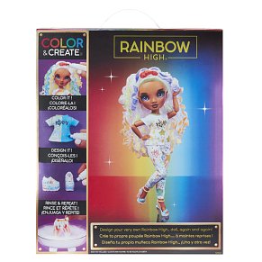 Rainbow High κούκλα set ζωγραφίζω (μωβ μάτια)