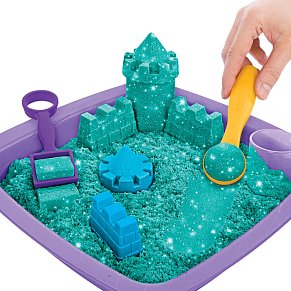 Spin Master Kinetic Sand Shimmer - Sparkle Sandcastle Πράσινο