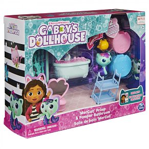 Spin Master Gabby's Dollhouse: 'MerCat' Primp & Pamper Bathroom Deluxe (6062036)