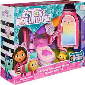 Spin Master Gabby's Dollhouse: Pillow Cat's Sweet Dreams Bedroom Deluxe (6062037)