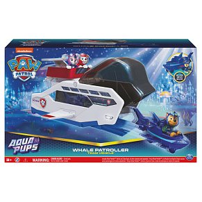 Spin Master Paw Patrol: Aqua Pups Whale Patroller Team Vehicle with Chase