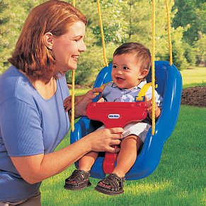 Little Tikes 2-in-1 Snug and Secure Swing (Blue)
