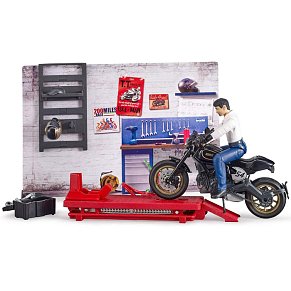 BRUDER Motorcycle Workshop