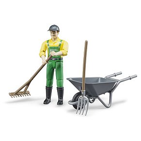 BRUDER Figure Farmer with accessories