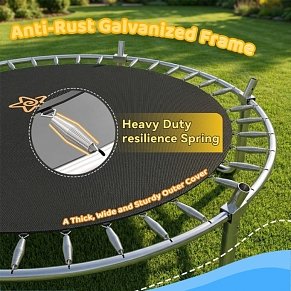 Bebe Stars Outdoor Trampoline 185cm with Safety Net & Ladder