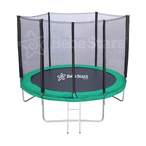 Bebe Stars Trampoline Ø185 cm with Safety Net & Ladder