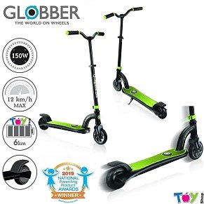 Globber Scooter One K E-Motion 10-Lime Green/Black