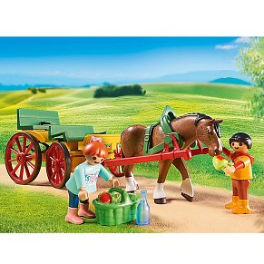 Playmobil Horse-Drawn Wagon