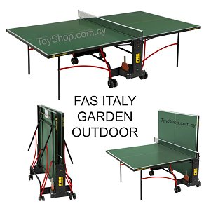 FAS Italy Garden Outdoor Table Tennis – Folding & Portable – Blue