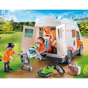 Playmobil Ambulance with Flashing Lights