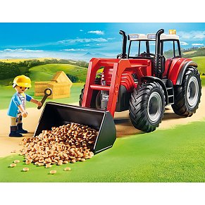 Playmobil Μεγάλο Τρακτέρ με Ρυμούλκα Τροφοδοσίας