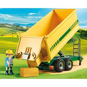 Playmobil Μεγάλο Τρακτέρ με Ρυμούλκα Τροφοδοσίας