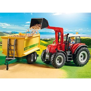 Playmobil Μεγάλο Τρακτέρ με Ρυμούλκα Τροφοδοσίας