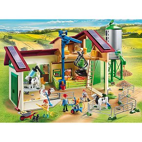 Playmobil Μεγάλη Φάρμα με ζώα και σιλό
