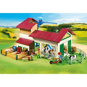 Playmobil Μεγάλη Φάρμα με ζώα και σιλό