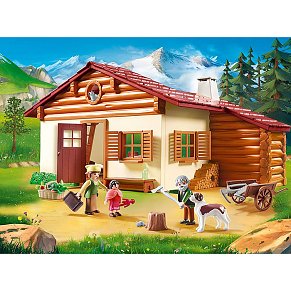 Playmobil Η Χάιντι με τον παππού της στην καλύβα τους