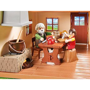 Playmobil Η Χάιντι με τον παππού της στην καλύβα τους