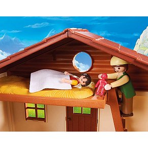 Playmobil Η Χάιντι με τον παππού της στην καλύβα τους