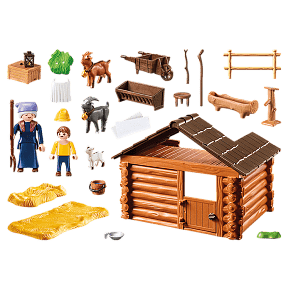 Playmobil Ο Πέτερ και η γιαγιά στη στάνη με τις κατσικούλες του