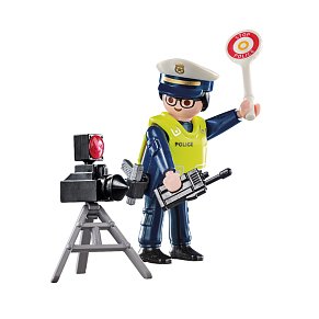 Playmobil Τροχονόμος με ραντάρ ελέγχου ταχύτητας