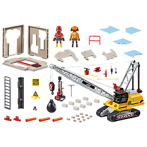 Playmobil Cable Excavator with Building Section